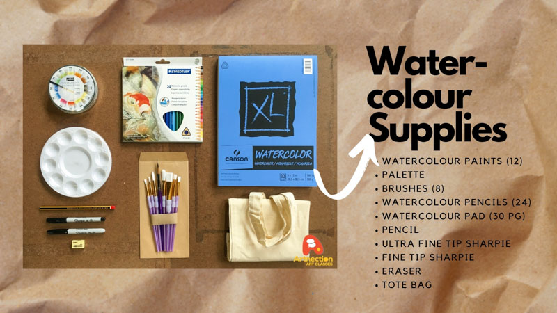 watercolour supplies